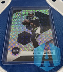 2021 Panini Mosaic Russell Wilson #179 Silver Camo Mosaic Prizm Seattle Seahawks